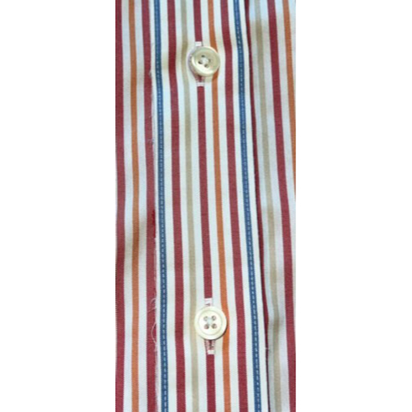 Eddie Bauer Men’s Wrinkle Resistant Striped Button Down Long Sleeve Shirt Medium - Picture 6 of 6